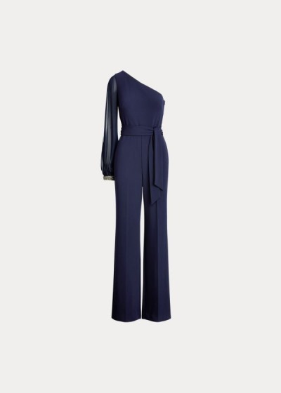 Women's Ralph Lauren Jersey One-Shoulder Jumpsuits | 506873YBF